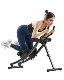 AB Workout Machine, Dual-track Ab Workout Equipment at Home Gym, Core & Abdominal Trainers for Women