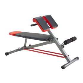 Multi-Functional Weight Bench for Full Body Workout, Roman Chair Hyperextension Bench