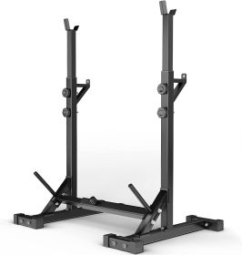 Squatting Frame Adjustable Barbell Frame Weight Lifting Frame For Home Strength Training Black (Material: Alloy Steel, Color: BLACK)
