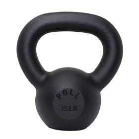 Arm Power Exercise Equipment Kettlebell for Home Fitness (Weights Available: 15LB, Color: BLACK)