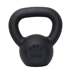 Arm Power Exercise Equipment Kettlebell for Home Fitness (Weights Available: 20LB, Color: BLACK)